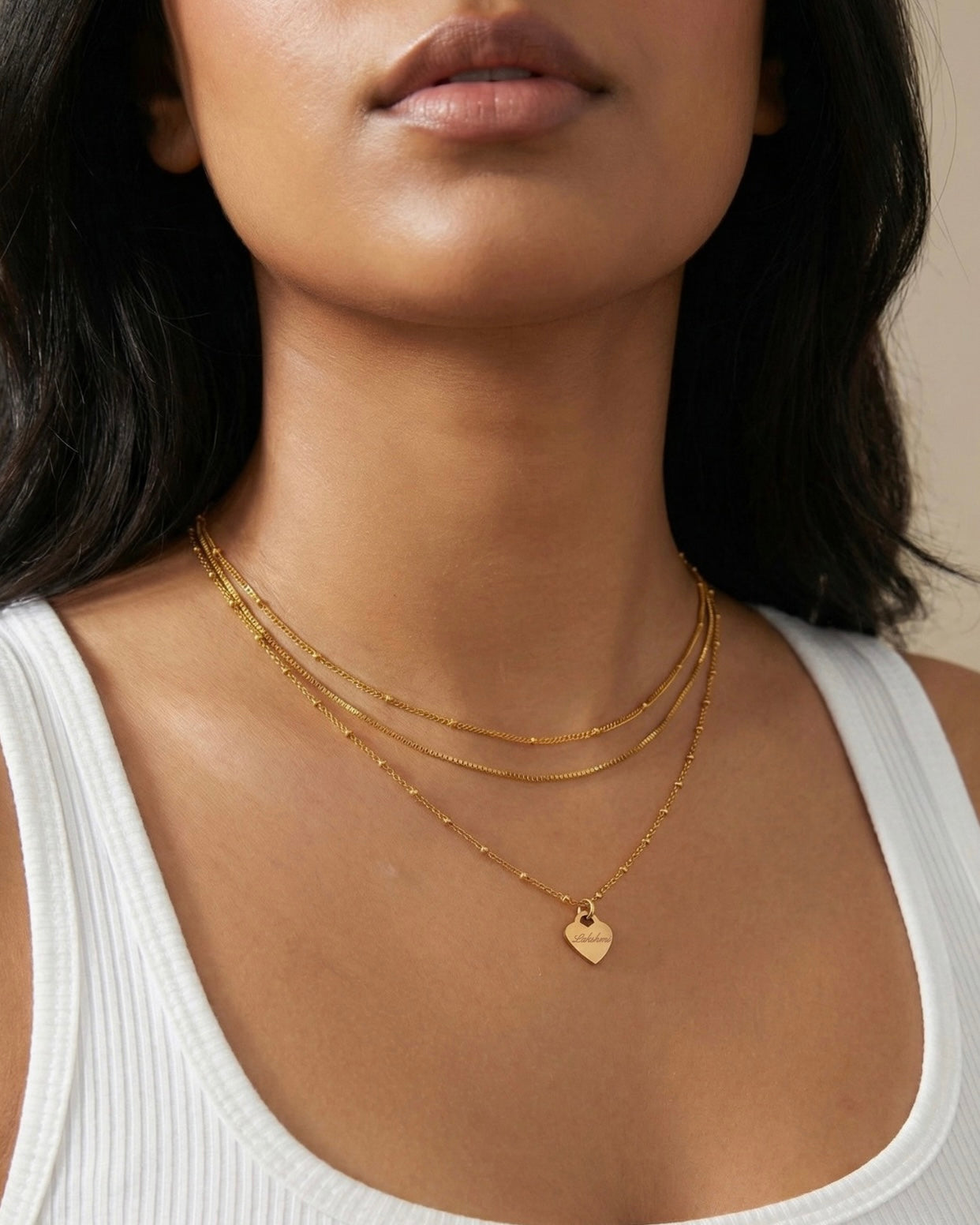 Lakshmi Necklace – Heart Pendant