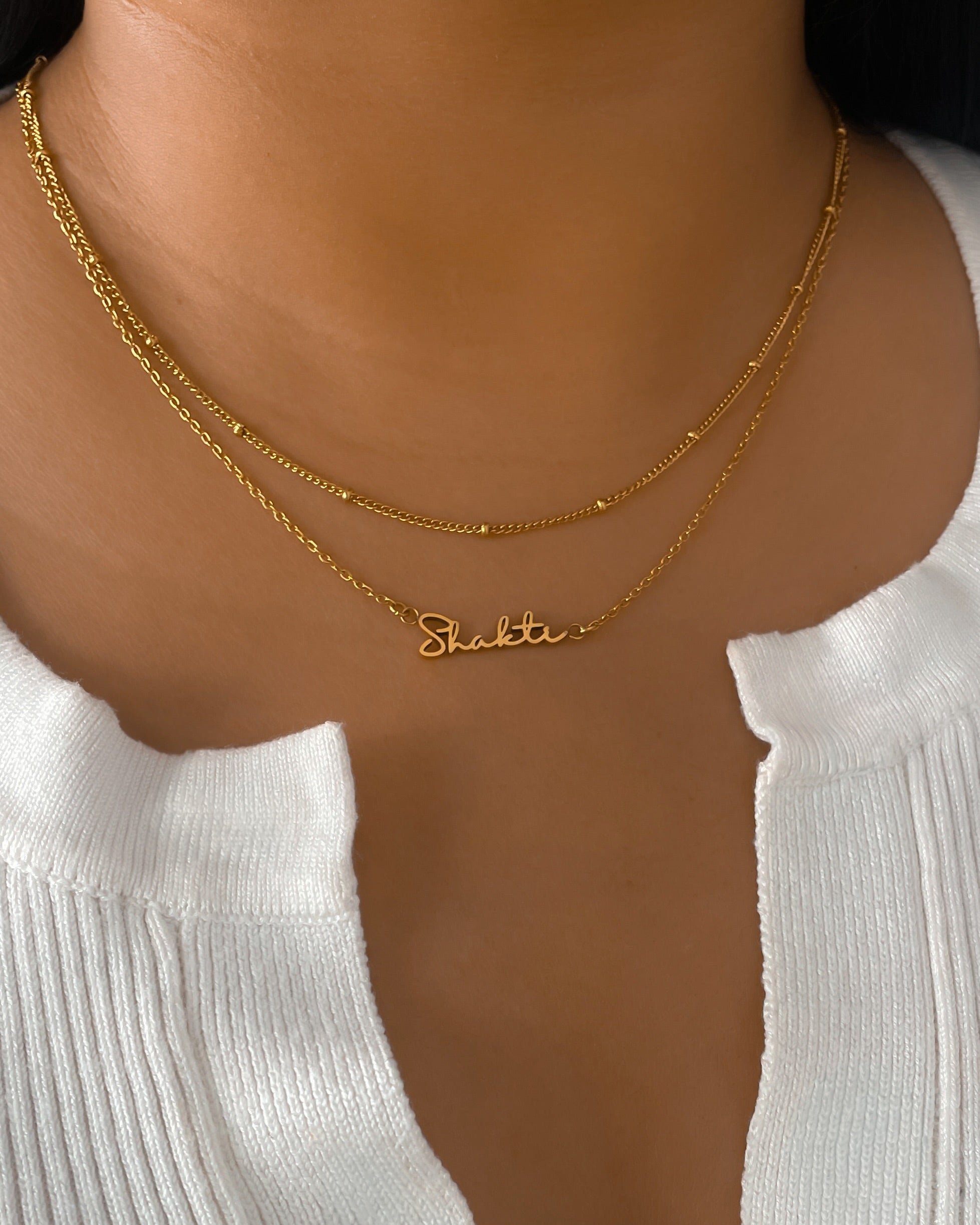 Shakti Necklace – Handwritten Script