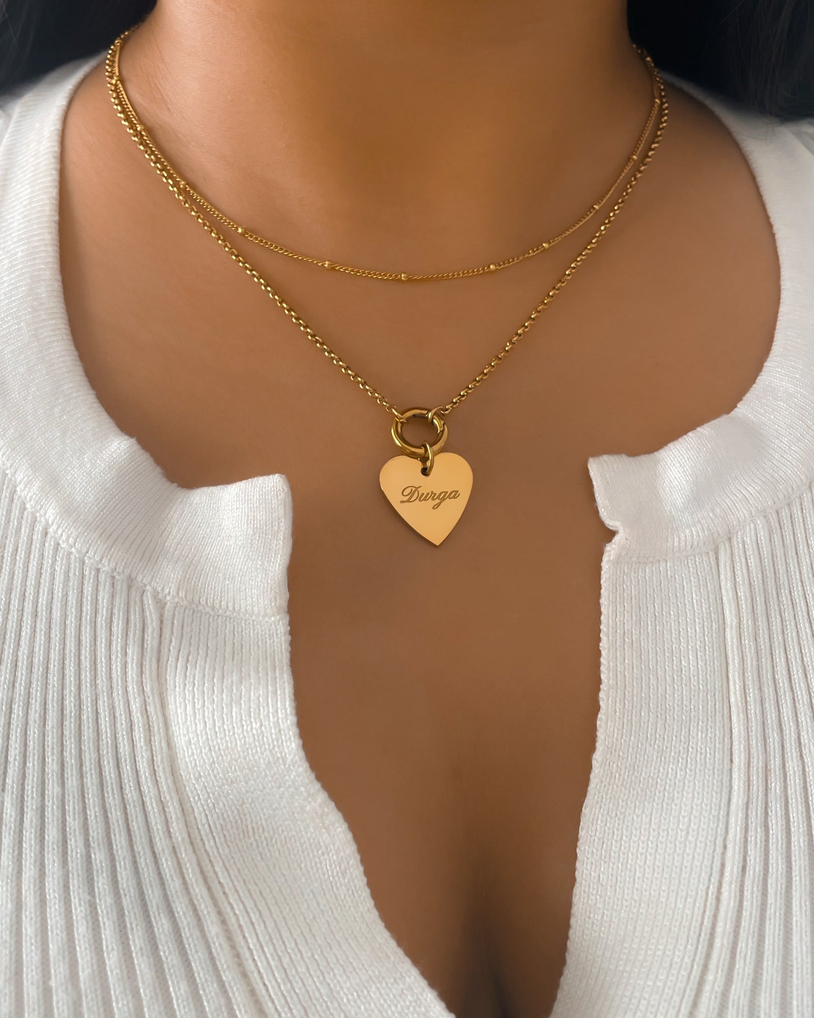 Durga Necklace – Heart Pendant