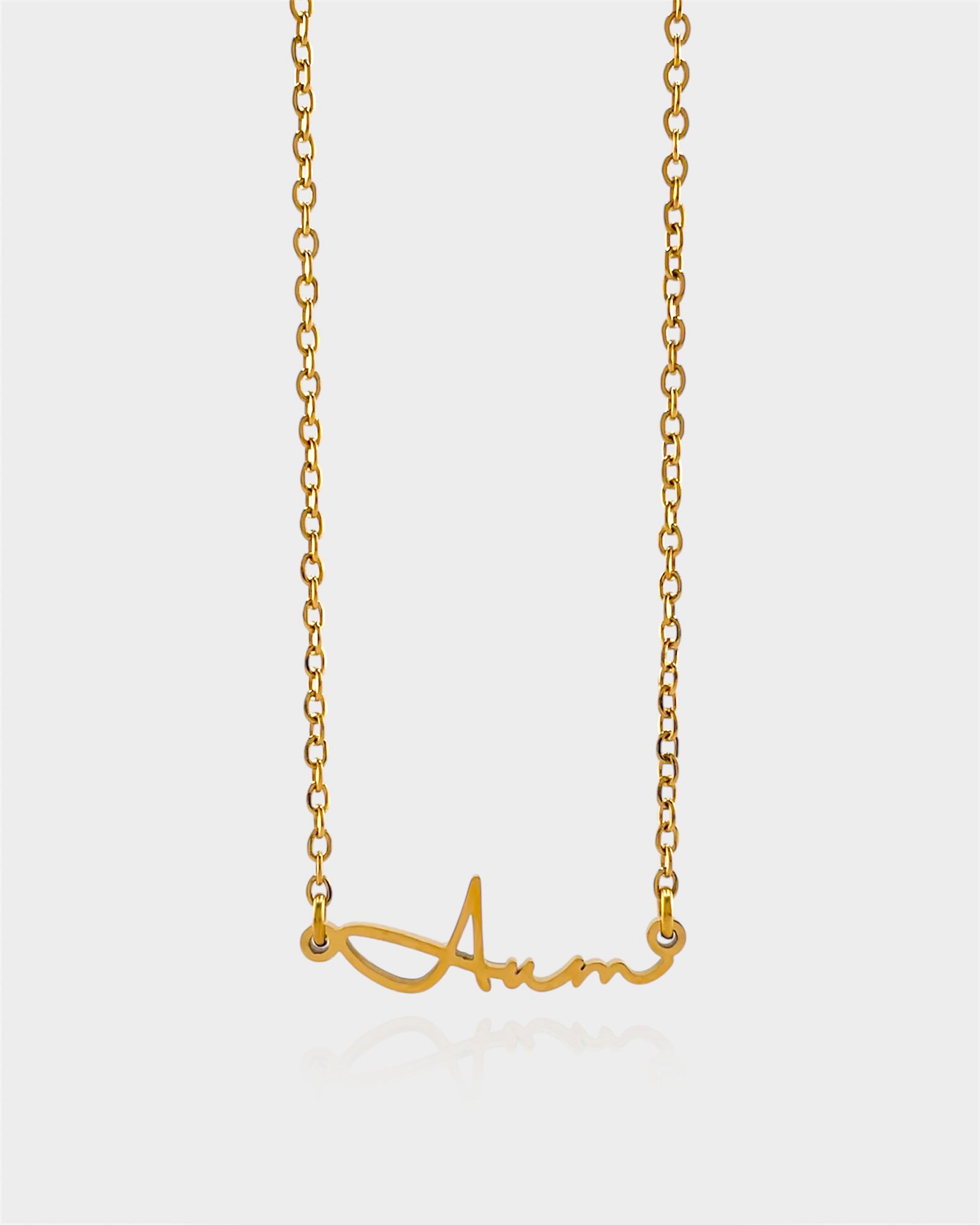 Aum Necklace – Handwritten Script