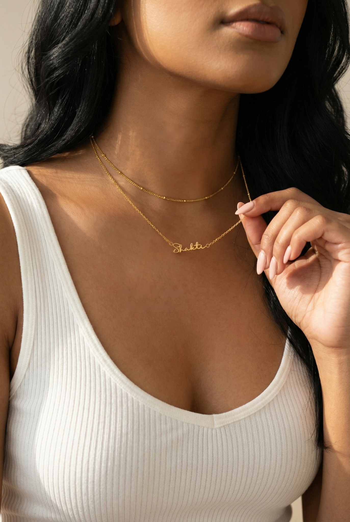 Shakti Necklace – Handwritten Script