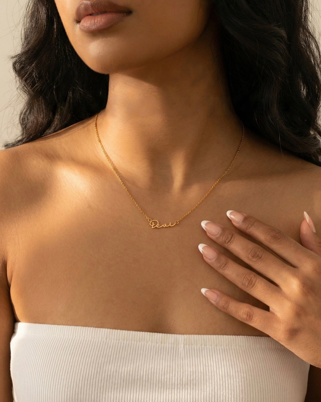 Devi Necklace – Handwritten Script