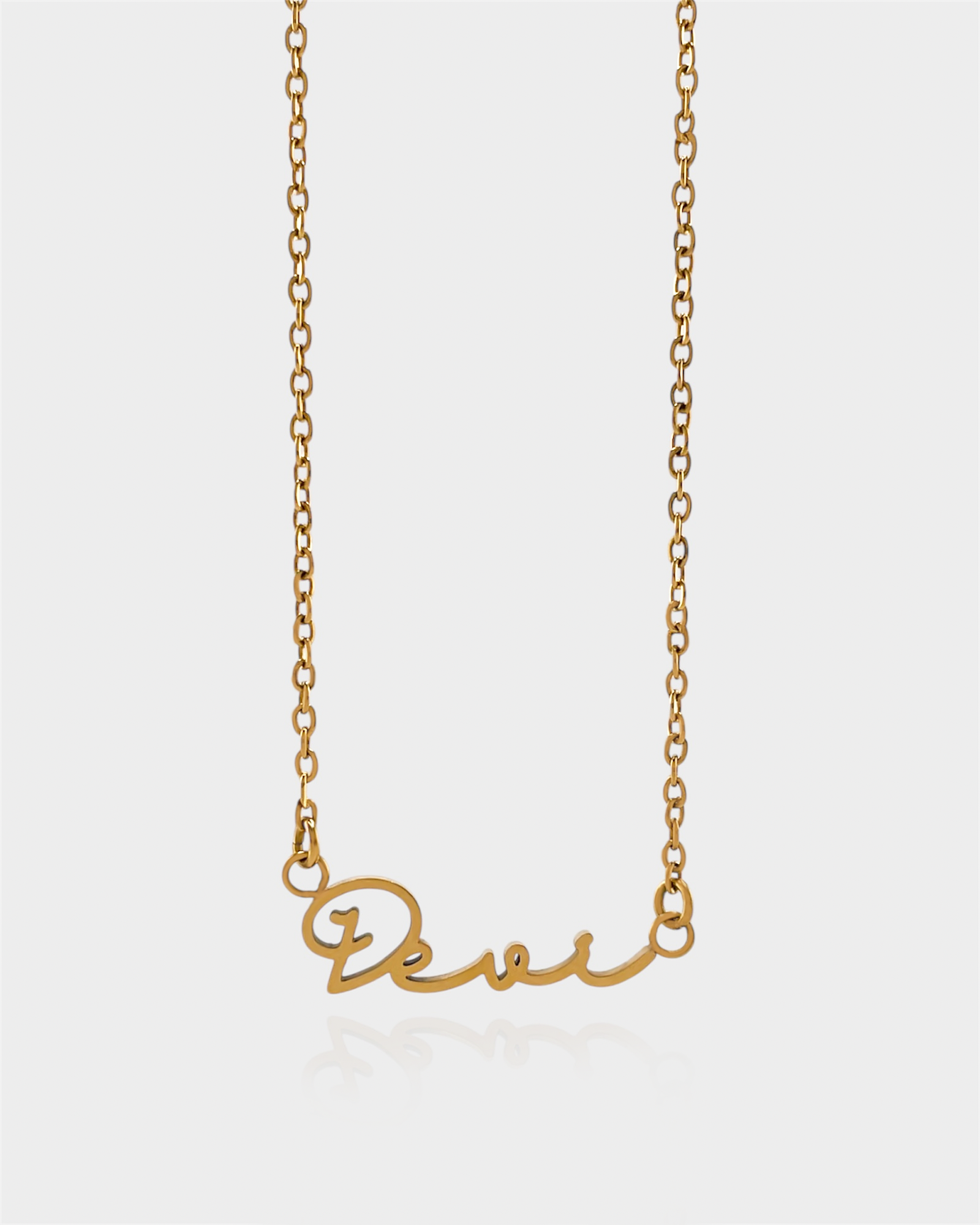 Devi Necklace – Handwritten Script